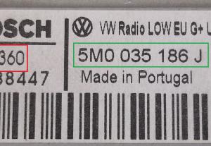 Volkswagen - New Beetle A5 vanaf 2011 Radio CD-Speler reparatie