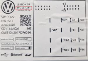 Volkswagen - Polo 6C vanaf 2014 Radio CD-Speler reparatie