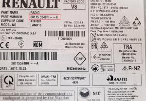 Renault - Captur facelift vanaf 2017 Navigatiemodule reparatie