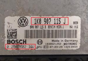 Volkswagen - Golf 5 vanaf 2003 Motor ECU reparatie