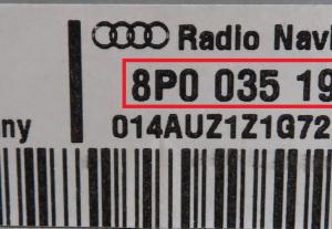 Audi - A3 8P vanaf 2003 Navigatietoestel reparatie