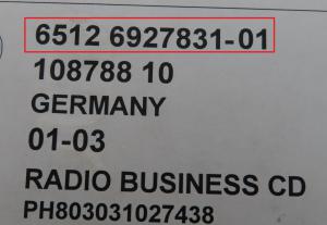 BMW  - Z4 E85 vanaf 2003 Radio CD-Speler reparatie