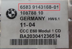 BMW  - X5 E70 vanaf 2007 Navigatiemodule reparatie