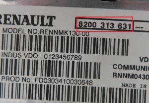 Renault - Vel Satis vanaf 2002 Navigatiemodule reparatie