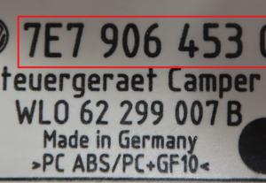 Volkswagen - Transporter T5 vanaf 2003 Camperbedieningspaneel reparatie