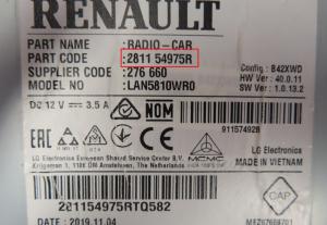 Renault - Clio 4 vanaf 2012 Navigatietoestel reparatie