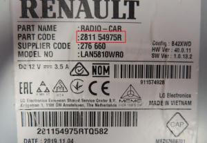 Renault - Clio 4 vanaf 2012 Navigatietoestel reparatie