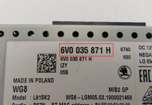 Skoda - Fabia 3e gen vanaf 2015 Radio Mediatoestel reparatie
