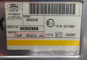 Ford - Transit derde generatie vanaf 2000 Radio CD-Speler reparatie