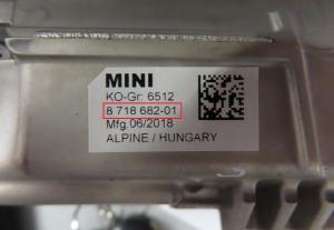 Mini - One F56 vanaf 2014 Navigatiescherm reparatie