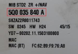 Skoda - Fabia 3e gen vanaf 2015 Navigatiescherm reparatie