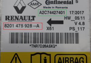 Mercedes - Citan W415 vanaf 2012 airbagmodule reparatie