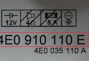 Audi - A8 4E vanaf 2002 CD Wisselaar reparatie