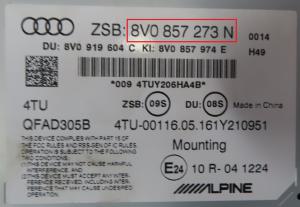 Audi - A3 8V vanaf 2012 navigatiescherm reparatie