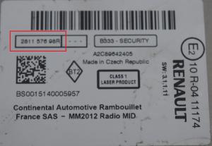 Renault - Scénic 3 vanaf 2009 Radio CD-Speler reparatie