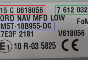Ford - Kuga vanaf 2008 Navigatiescherm reparatie