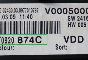 Volkswagen - Eos vanaf 2006 Tellerpaneel reparatie