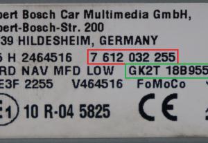 Ford - Kuga vanaf 2008 Navigatiescherm reparatie