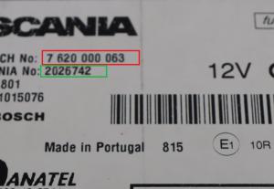 Scania - R-serie vanaf 2004 Navigatietoestel reparatie