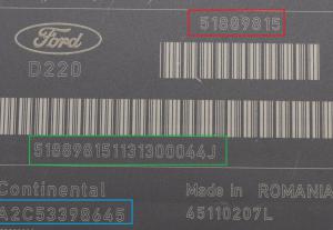 Ford - KA 2 vanaf 2008 Airbagmodule reparatie