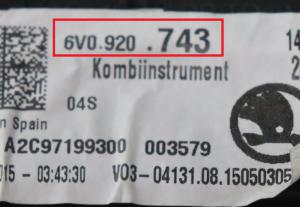 Skoda - Fabia 3e gen vanaf 2015 Tellerpaneel reparatie