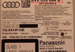 Audi - A3 8V vanaf 2012 Navigatiemodule reparatie