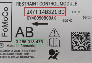 Ford - Focus 4 vanaf 2018 Airbagmodule reparatie