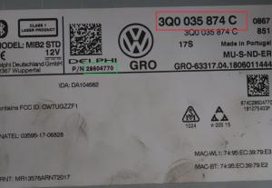 Volkswagen - Arteon vanaf 2017 Navigatietoestel reparatie