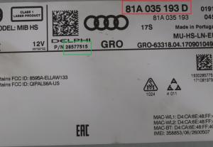 Audi - Q2 vanaf 2016 Navigatiemodule reparatie