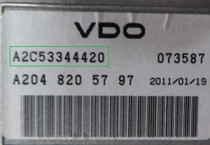 Mercedes - GLK X204 vanaf 2008 navigatiescherm reparatie