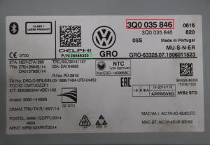 Volkswagen - Touran 5T vanaf 2015 Navigatietoestel reparatie