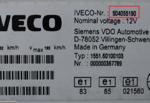 Iveco - Daily 3 vanaf 2000 Tellerpaneel reparatie