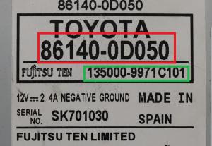 Toyota - Prius 3 vanaf 2009 Navigatiemodule reparatie