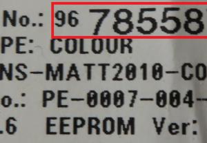 onderdeelnummer rood omkaderd
