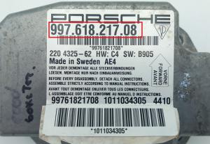 Porsche - 997 vanaf 2004 Airbagmodule reparatie