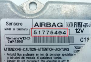 Fiat - Bravo 2 vanaf 2007 airbagmodule reparatie