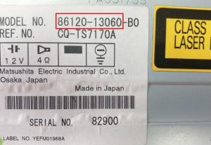 Toyota - Corolla Verso 1e gen. vanaf 2001 Radio CD-Speler reparatie