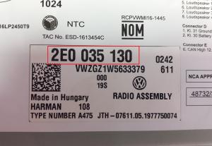 Volkswagen - Crafter vanaf 2017 Radio Mediatoestel reparatie