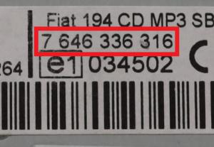 Fiat - Croma II Facelift vanaf 20089 Radio CD-Speler reparatie