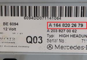 Mercedes - A-klasse W169 vanaf 2004 Navigatietoestel reparatie