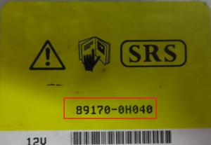 Toyota - Aygo 1e gen vanaf 2005 Airbagmodule reparatie