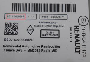 Renault - Mégane 3 vanaf 2008 Radio CD-Speler reparatie