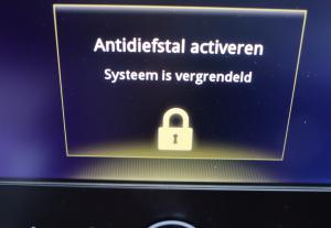 Antitheft vrijschakelen