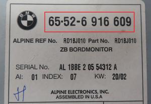 BMW  - X5 E53 vanaf 1999 Navigatiescherm reparatie