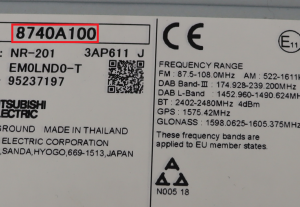 Mitsubishi - Outlander v.a 2013 Navigatietoestel reparatie