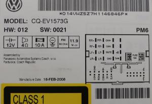 Volkswagen - Eos vanaf 2006 Radio CD-Speler reparatie