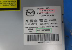 Mazda - 5 vanaf 2005 Radio CD-Speler reparatie