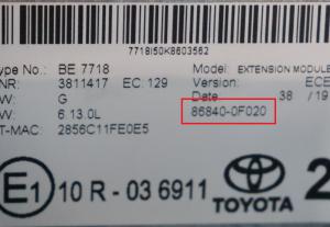 Toyota - Avensis T27 facelift v.a. 2015 Navigatiemodule reparatie