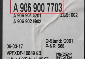 Mercedes - Sprinter W906 vanaf 2006 Tellerpaneel reparatie