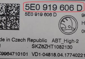 Skoda - Octavia 3 (5E) vanaf 2014 Navigatiescherm reparatie
